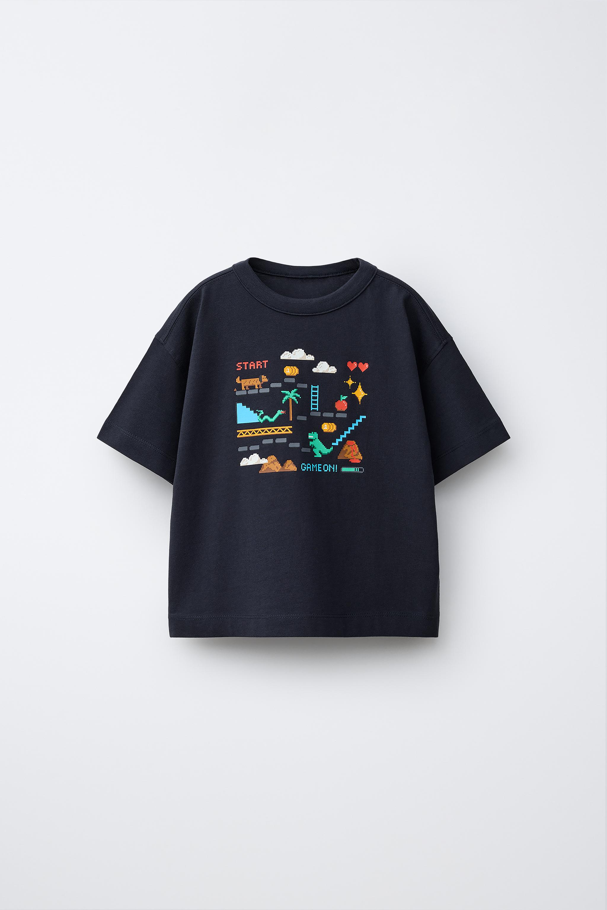 T-SHIRT IMPRIMÉ GAMER PIXEL